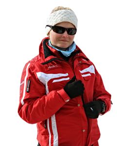 Léa monitrice à l'esf de Ventron