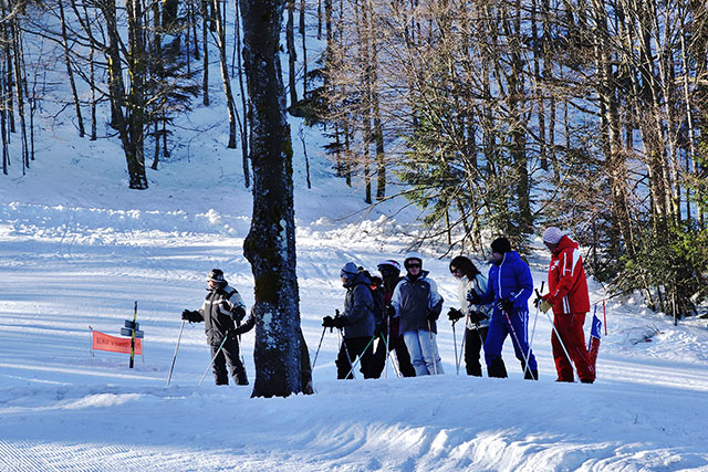 cours collectif 1er ski esf Ventron