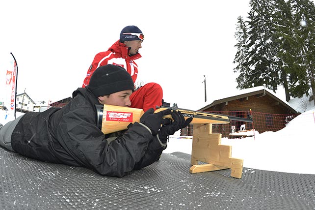 initiation biathlon esf Ventron