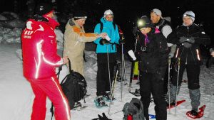 sortie raquettes nocture à l'esf de Ventron 2