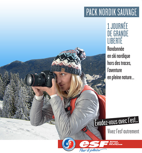 Pack Nordik Sauvage à l'esf de Ventron hiver 2018